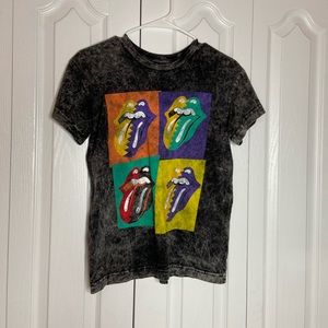 Acid Wash Graphic Tee - Rolling Stones